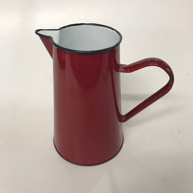 JUG, Red Enamel